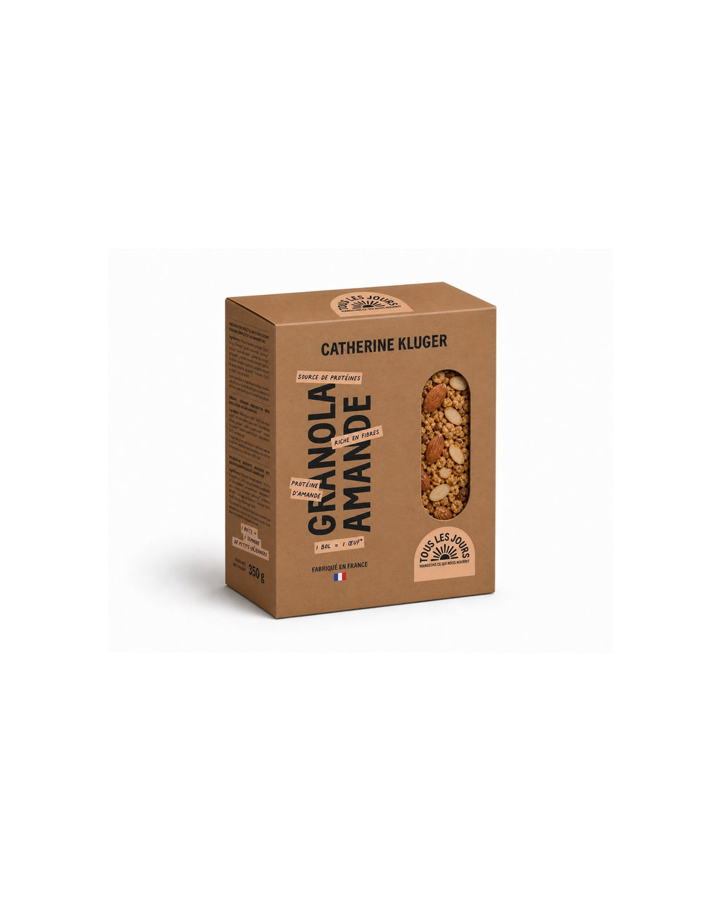 Étui de Granola Amande Tous les Jours, 350 g, bio, seule recette végane